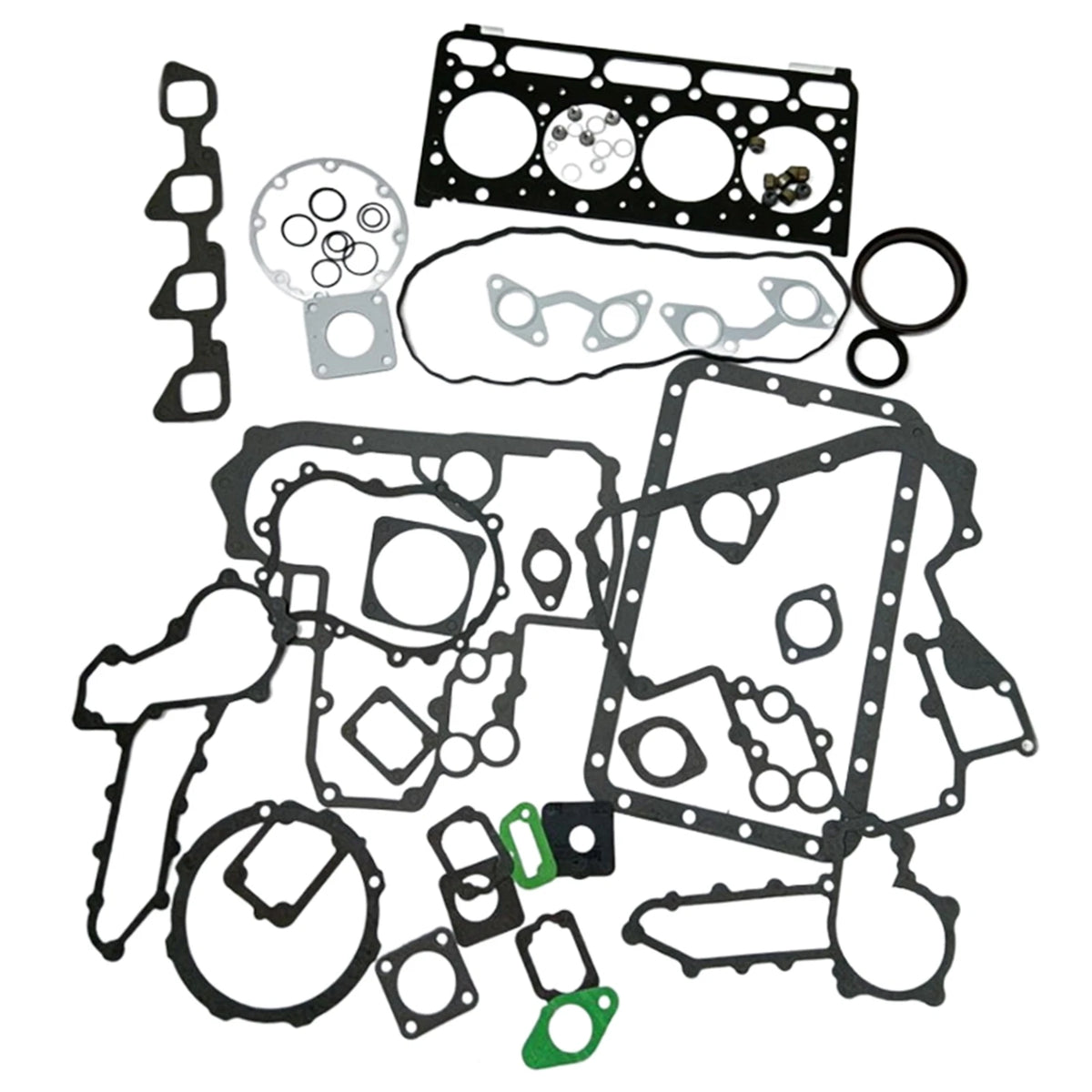 Upper & Lower Gasket Kit & Cylinder Head Gasket for Kubota Engines V2403 V2403E