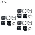 Set of 3 Carburetor Gasket Repair Kit for ZAMA RB-39 (Poulan, McCulloch)