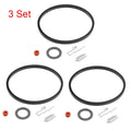 Set of 3 Carburetor Needle Seat Kit for Tecumseh 631021 631021A 621021B