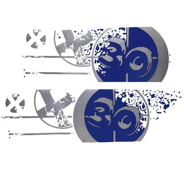 MasterCraft X30 Boat Bulls Eye Decal 750213 - Navy Blue (set of 2)