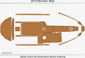 EVA Pads for Moomba Mojo (2015) - Swim Platform Cockpit Foam Teak Deck