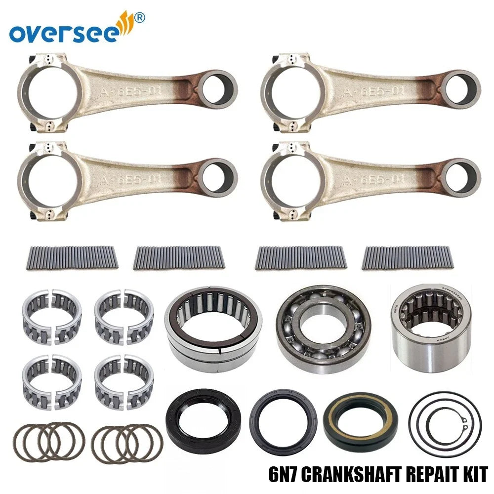 Crankshaft Repair Kit & Bearing for 115 130HP V4 Outboard (6N7-11411, 6E5-11650-01)