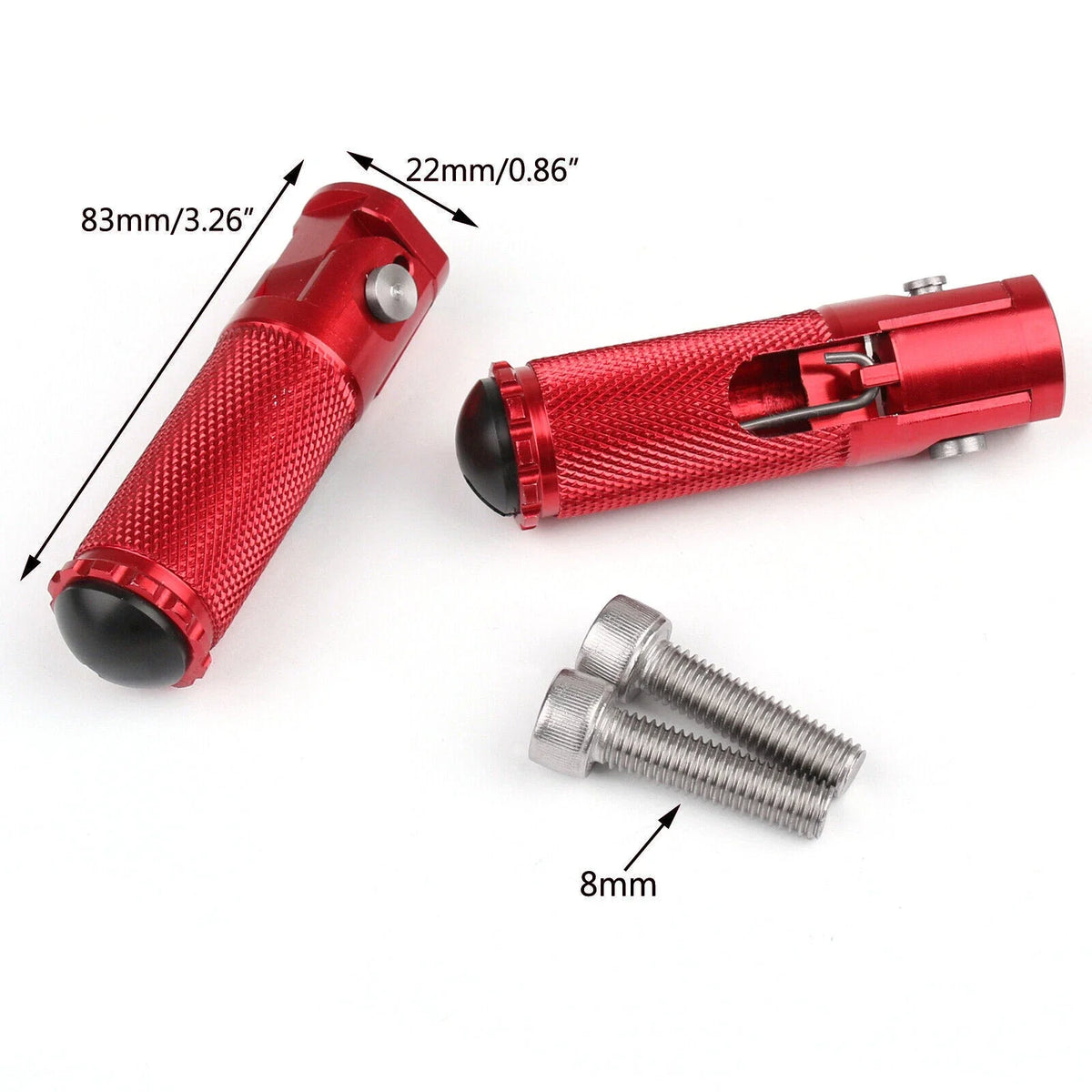 CNC Folding Foot Pegs Rear Set for Universal Motorcycle (GB T)