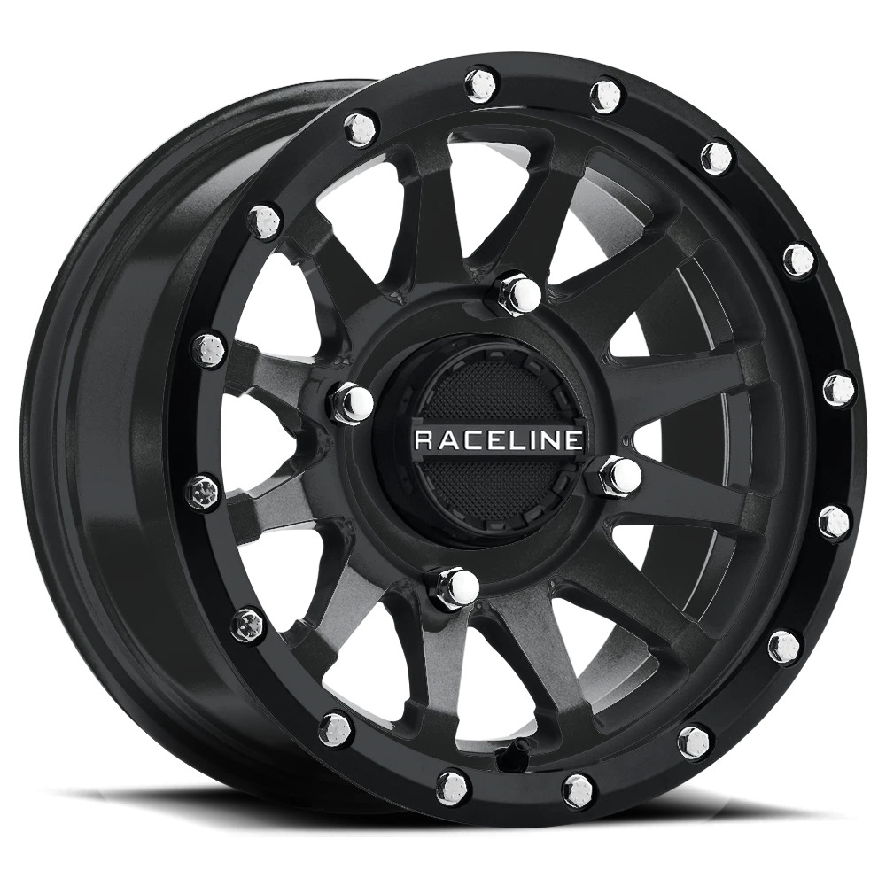 RACELINE Trophy Wheel 14x7 4/110 5+2 Offset Black for ATV/UTV 2015-2017