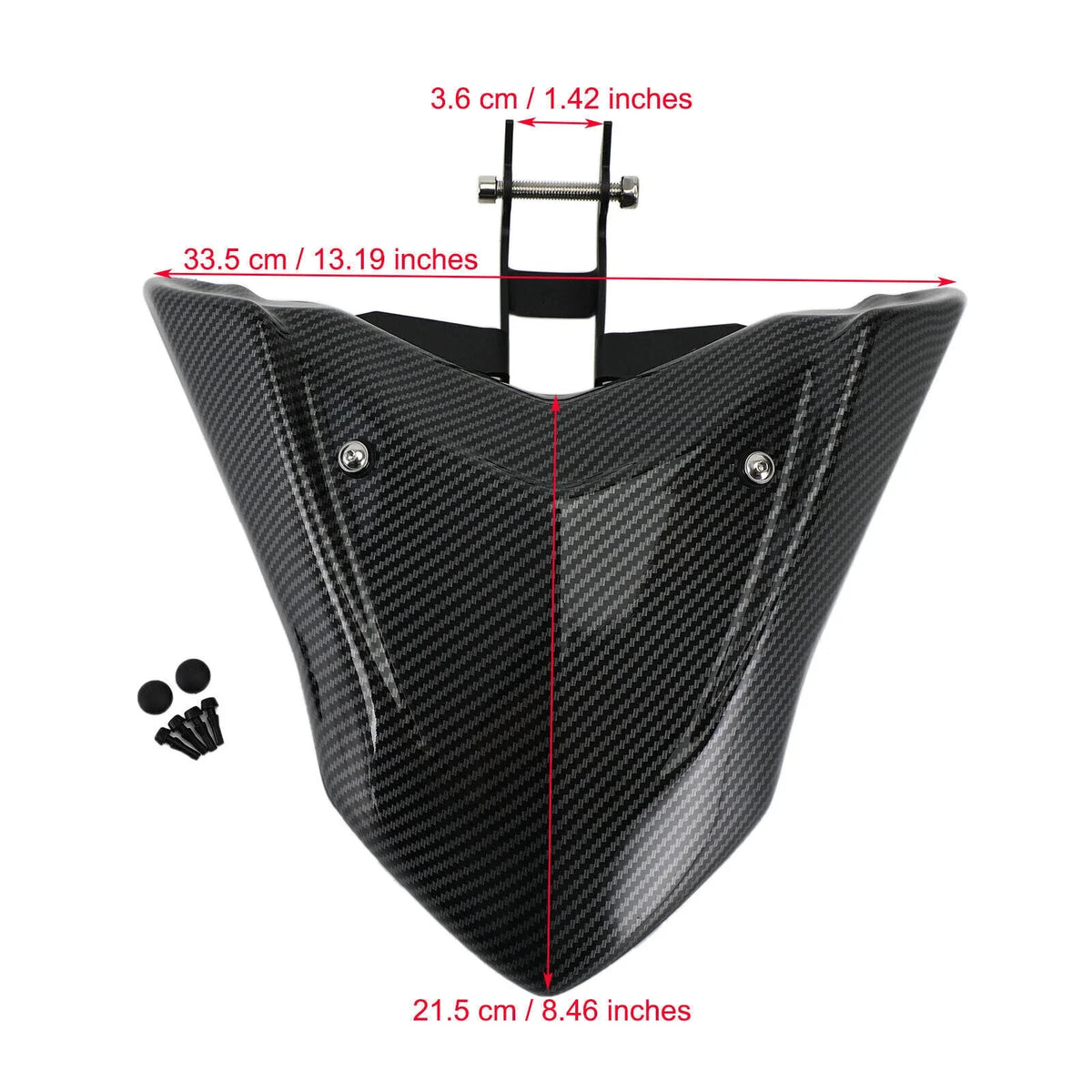 Carbon ABS Front Fender Beak Extension for Yamaha Tenere 700 (2019–2020)