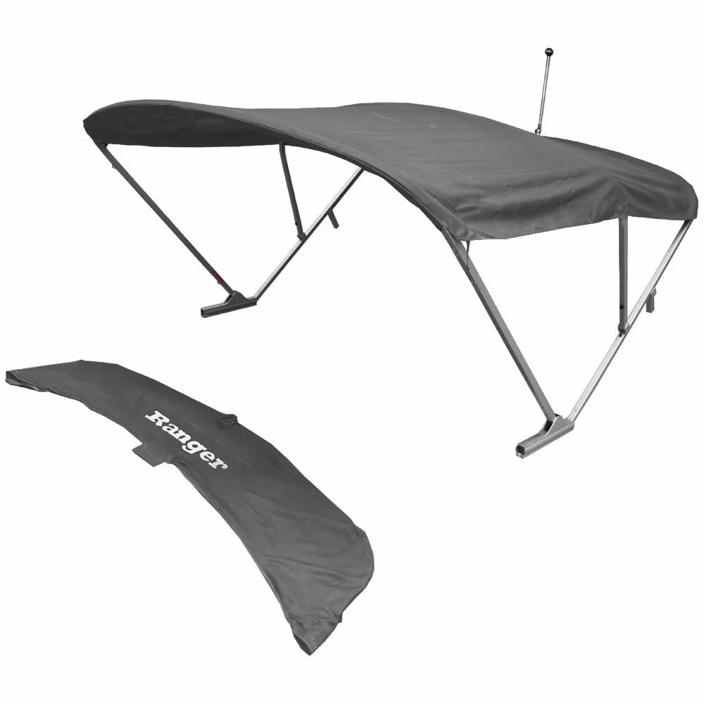 Ranger Pontoon Boat Power Bimini Top 362153 - Charcoal 102 Inch 2022