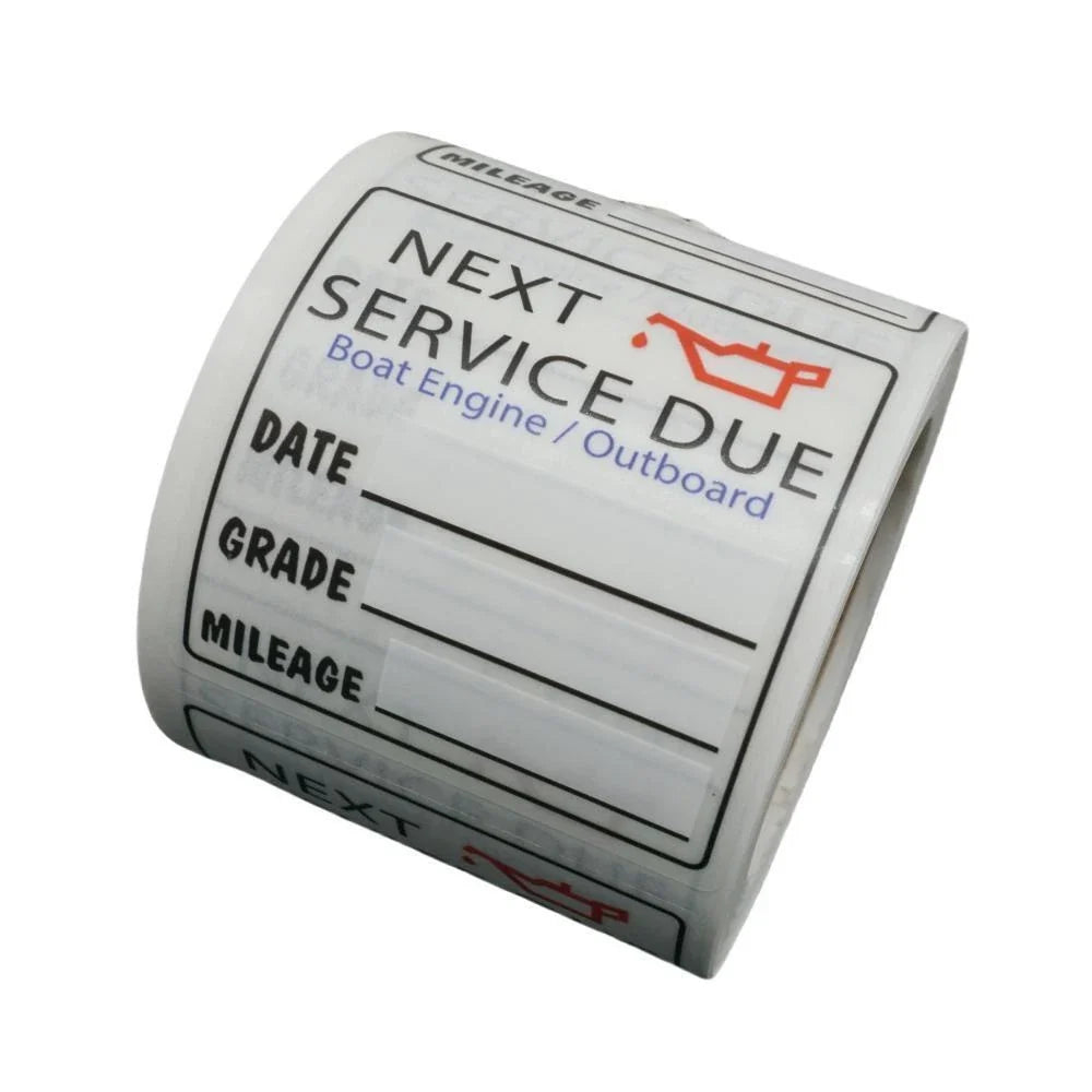 Oil Change Stickers 200 Pcs for Service Reminder (Universal)