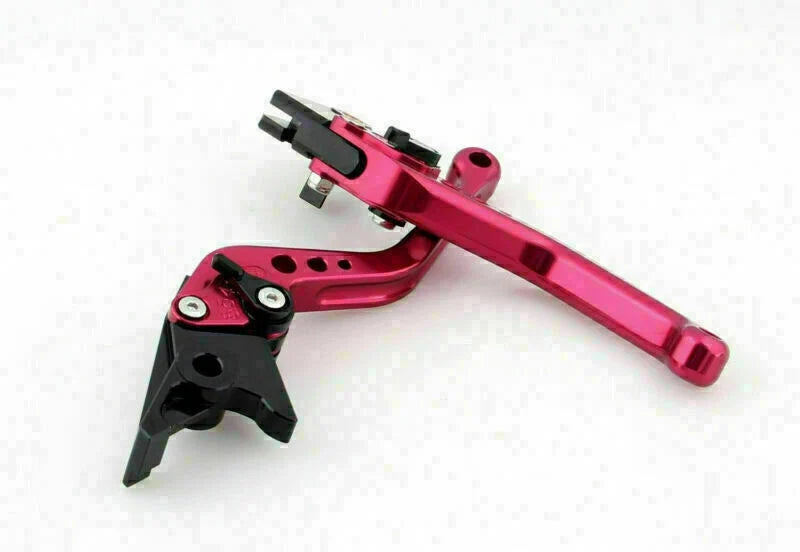 Short Brake Clutch Levers for Kawasaki Ninja 250R (2008–2012) T9 Red