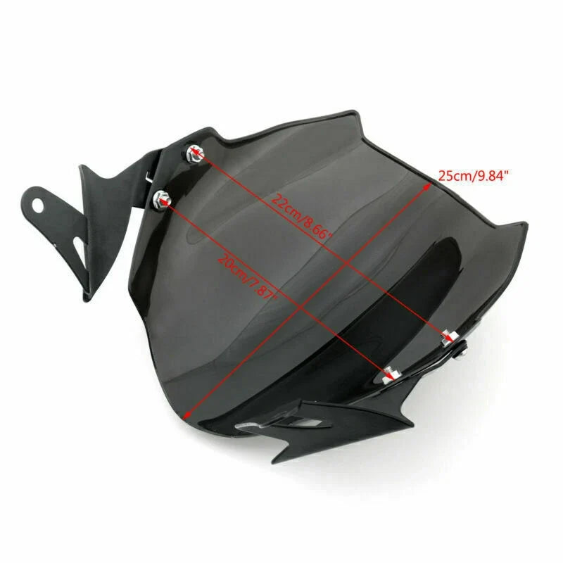 Windshield for Ducati Monster 659/696/795/796/1100/S (2008–2019) Black T9