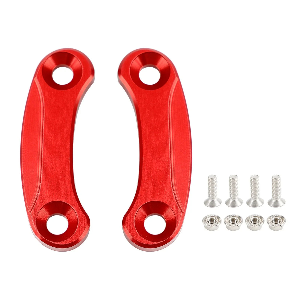 Aluminum Rear View Mirror Hole Caps Red for Kawasaki ZX10R (2016–2023)