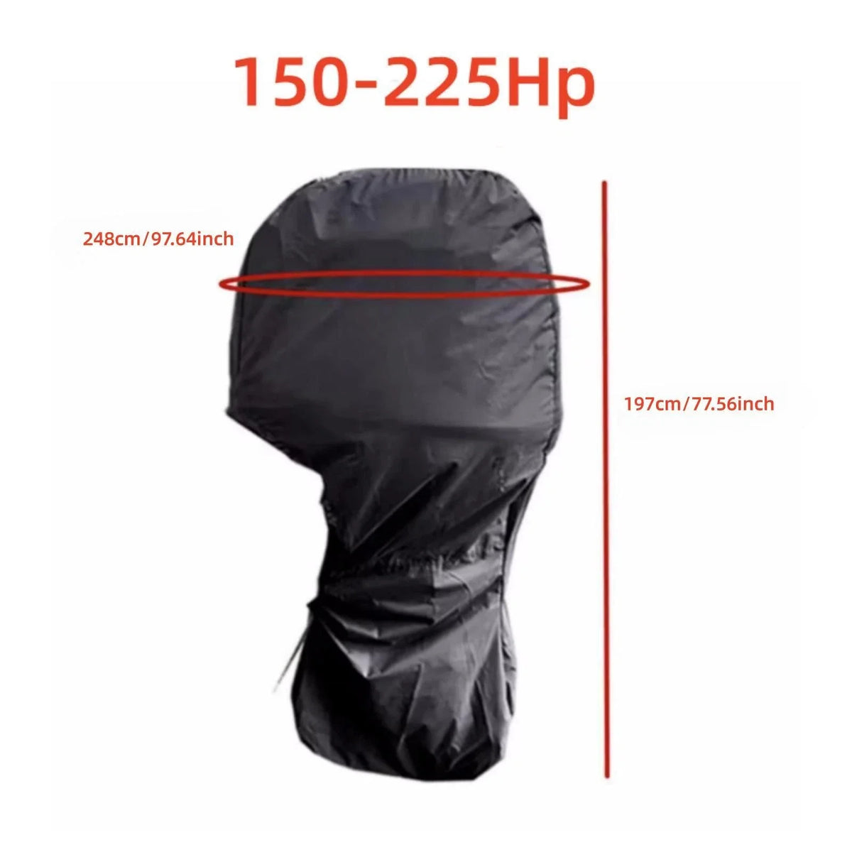 Outboard Engine Cover for Evinrude Johnson 150-225 HP (Trailerable)
