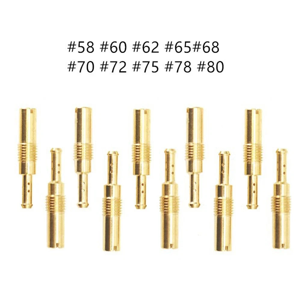 Set of 10 Carburetor Slow Jets Pilot Jet Kit for PWM Carb N424-21 M60.75mm