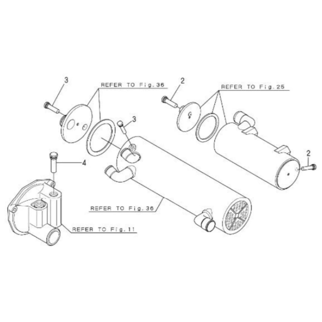 Zinc Anode Kit for Yanmar 6LY & 4LHA (Replaces 119773-92600)