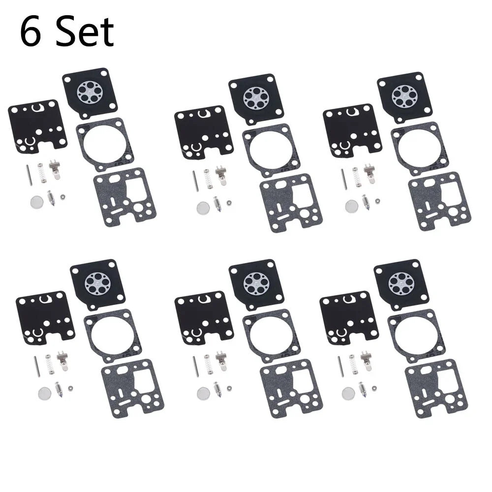Set of 6 Carburetor Repair Kits for ECHO ES230 ES231 PB230 PB231 GT-200 ZAMA RB-107