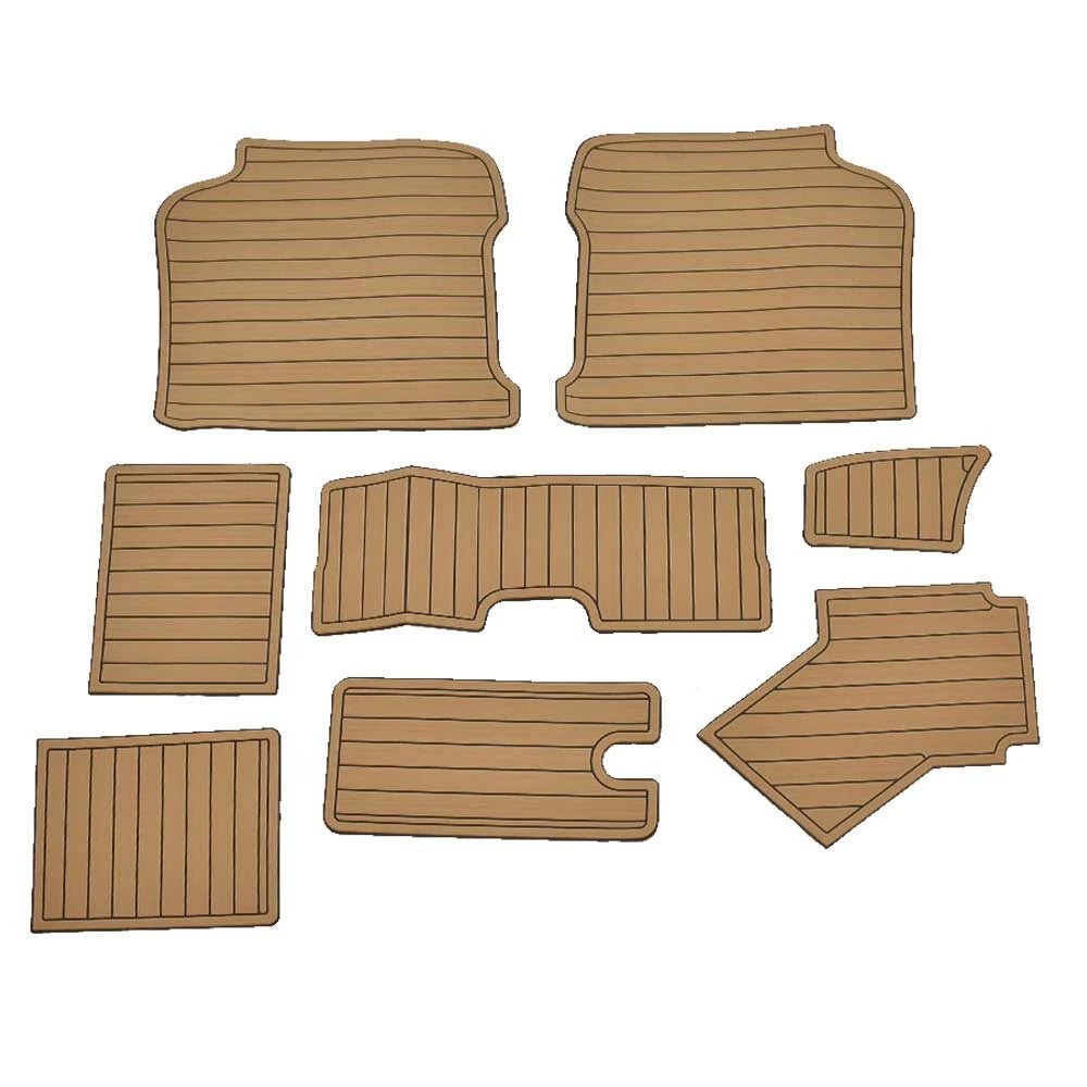 Sea Ray Boat Non-Skid Deck Mat 236758 - Brown - Black (set of 8)
