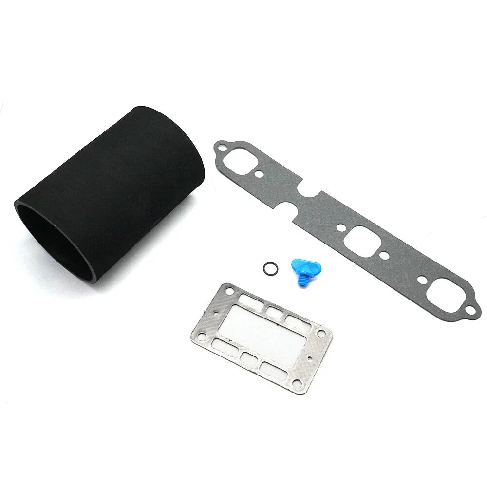 Exhaust Elbow Riser Gasket & Exhaust Hose for Volvo Penta V6 (Fits 857618, 834751)