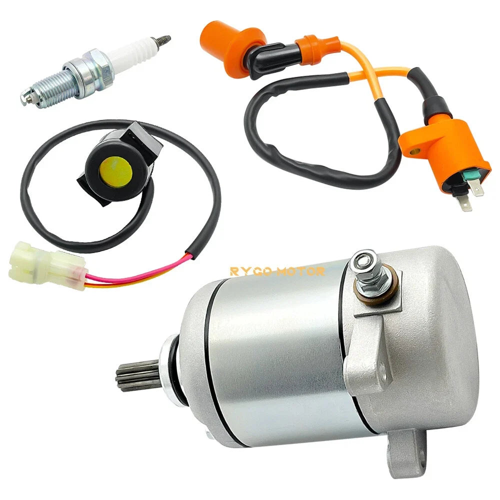 Starter & Relay Solenoid for Honda Recon 250 TRX250TE TRX250TM (2005–2022)