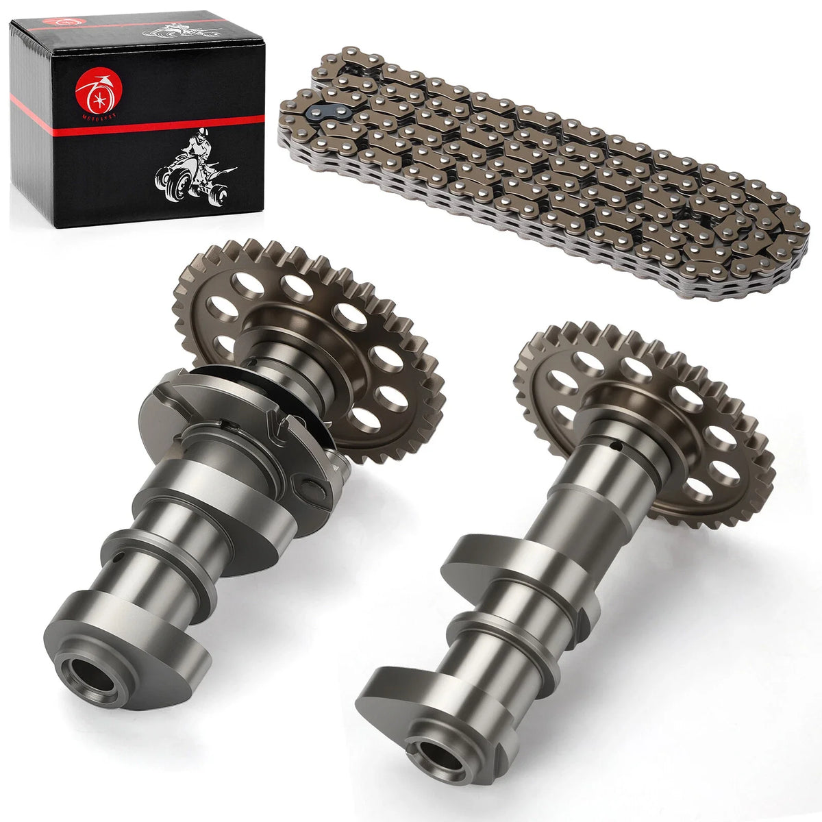Intake & Exhaust Camshaft w/Timing Chain for Suzuki Quadsport Z400 (2003–2014)