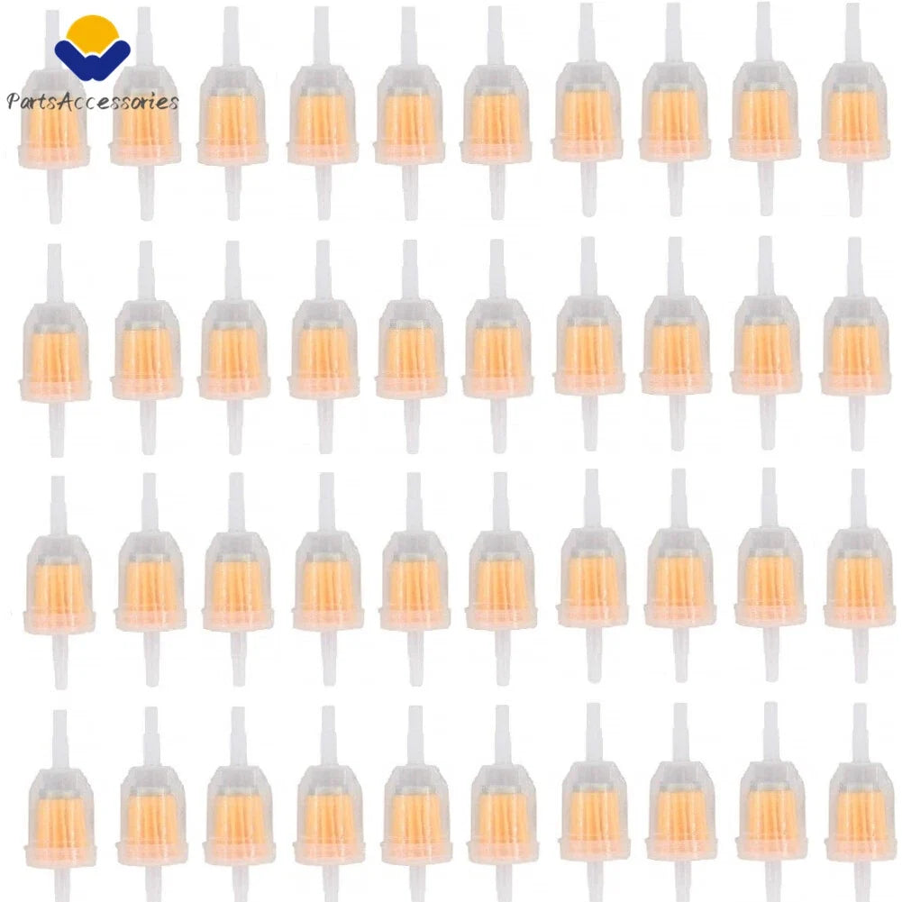 40PCS Inline Gas Oil Fuel Filter for Small Engine (1/4" 5/16" Line)
