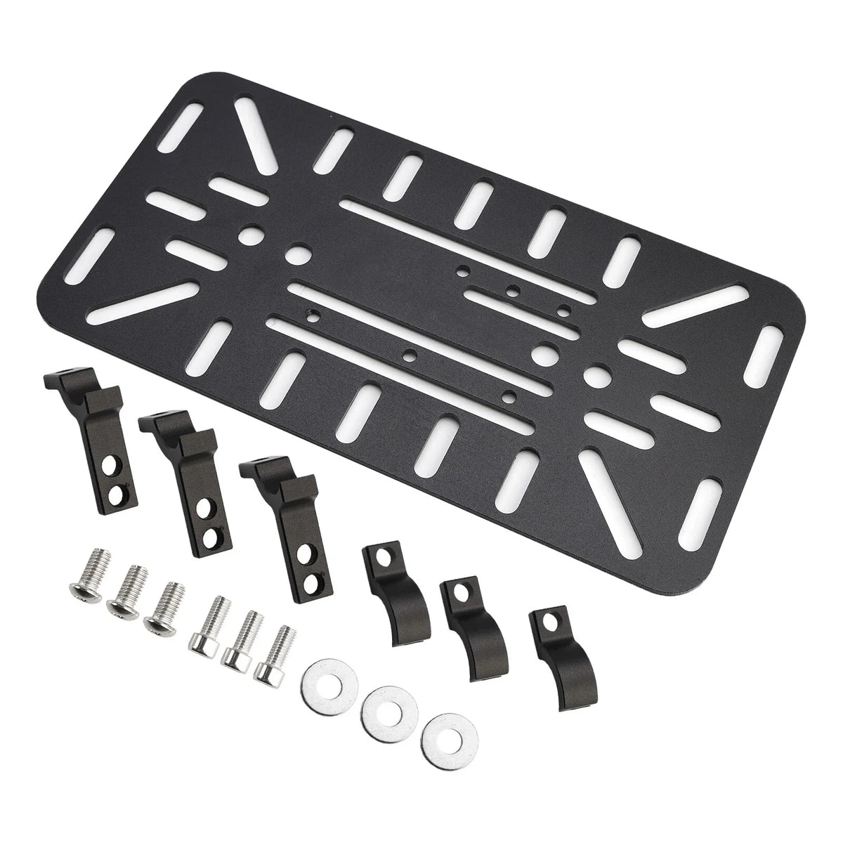 Set of 2 Dual-Sided Mounting Saddlebag Bracket Racks for Motorcycle