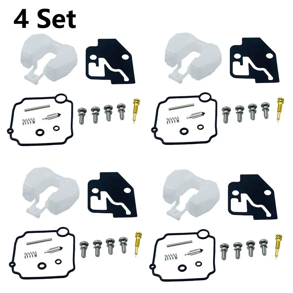 4X Carburetor Repair Kit for Mercury Mariner 9.9 15 HP (4-Stroke) (66M-W0093-01)