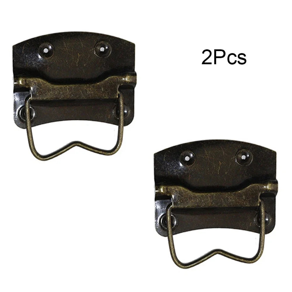 2Pcs Vintage Rectangle Door Pull Handle for Cabinet Drawer Hardware