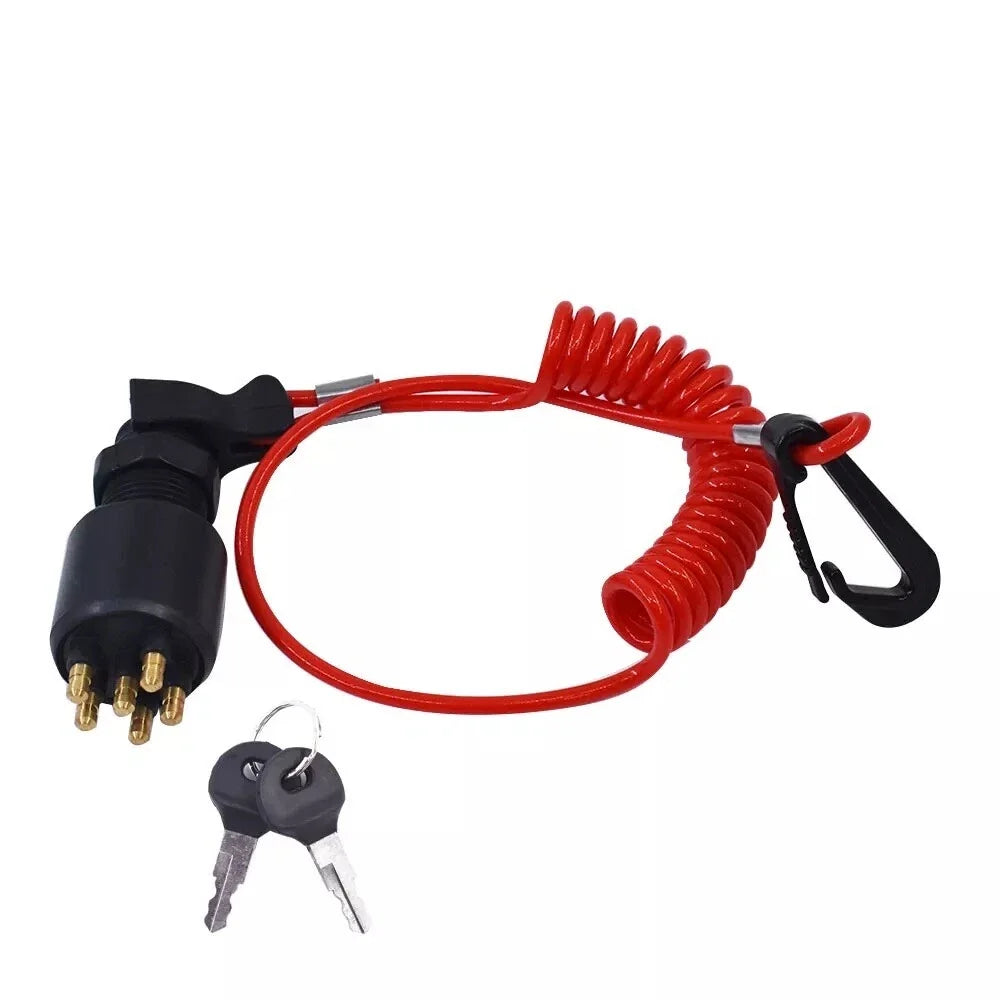 Ignition Switch & Lanyard for OMC BRP Johnson Evinrude (1996–Present) 5005801 765562