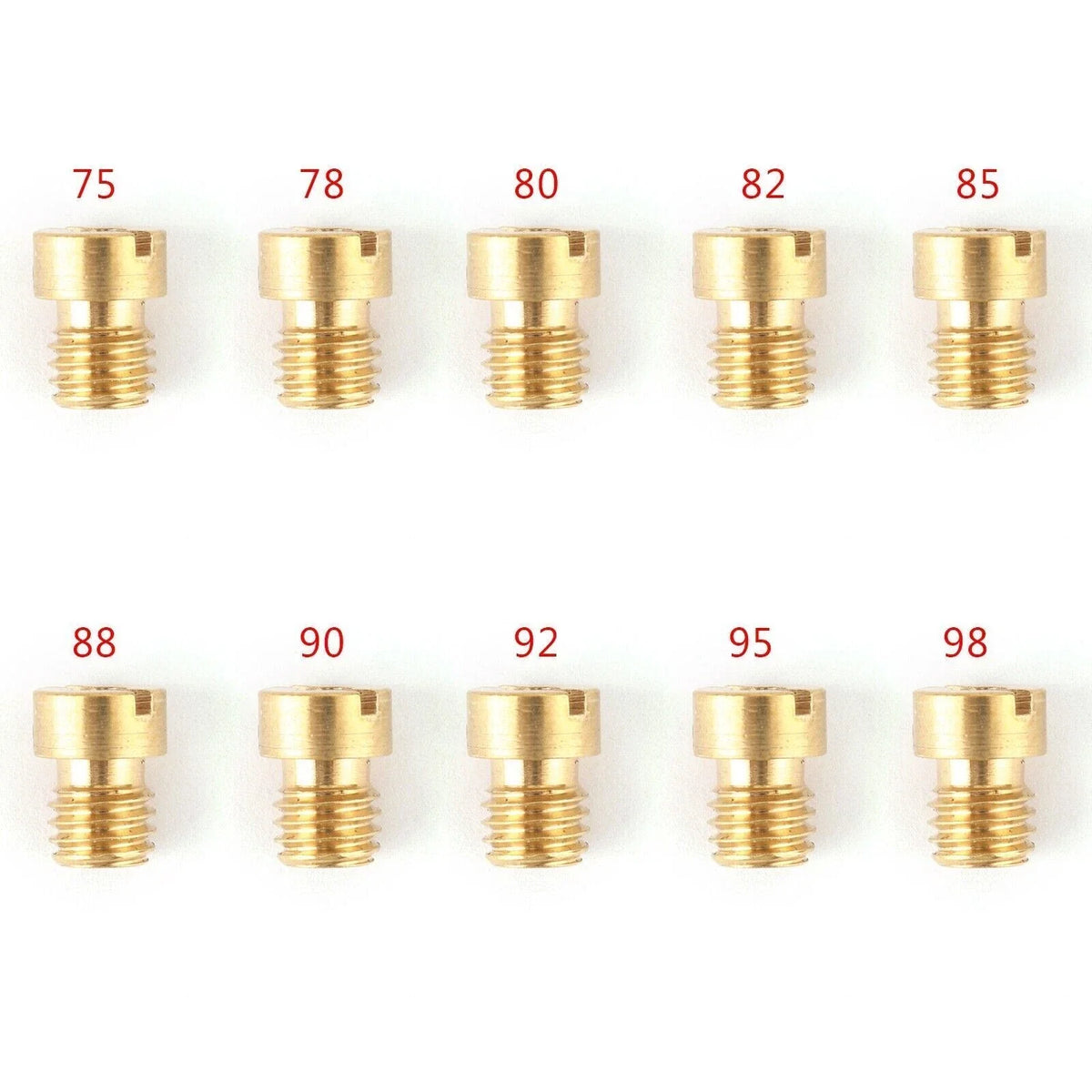 10X 5MM M5 Main Jets for Dellorto Carburetor (75–95)