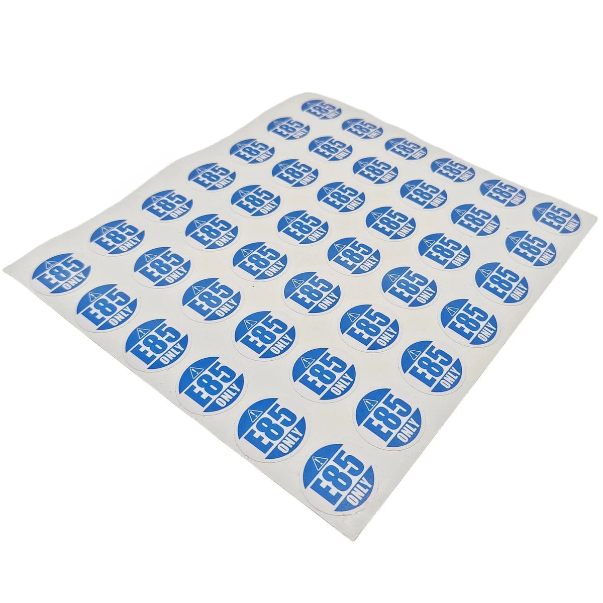 Set of 42 E85 Fuel Only Warning Stickers 1" Round for Flex-Fuel Vehicles