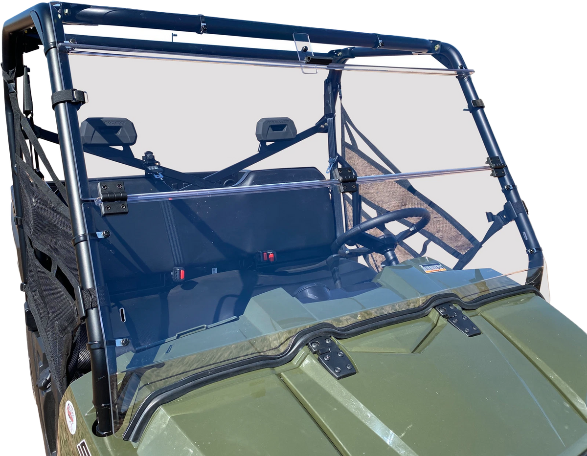 OPEN TRAIL Folding Windshield for Polaris Ranger 570, 900 Diesel & 800 6X6