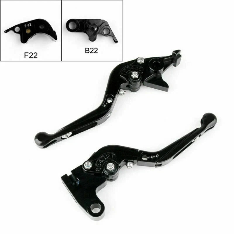Adjustable Folding Brake Clutch Levers for BMW S1000 RR (2010–2014) Black