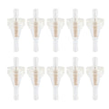 10Pcs Plastic 1/4" 6mm Inline Gas Fuel Filter for Motorcycle Dirt Bike ATV UTV T