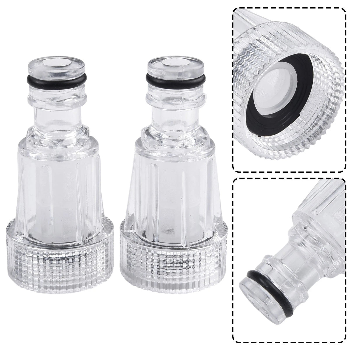 2x Water Filter Connection Car Clean Washer High Pressure Tool for Karcher AU