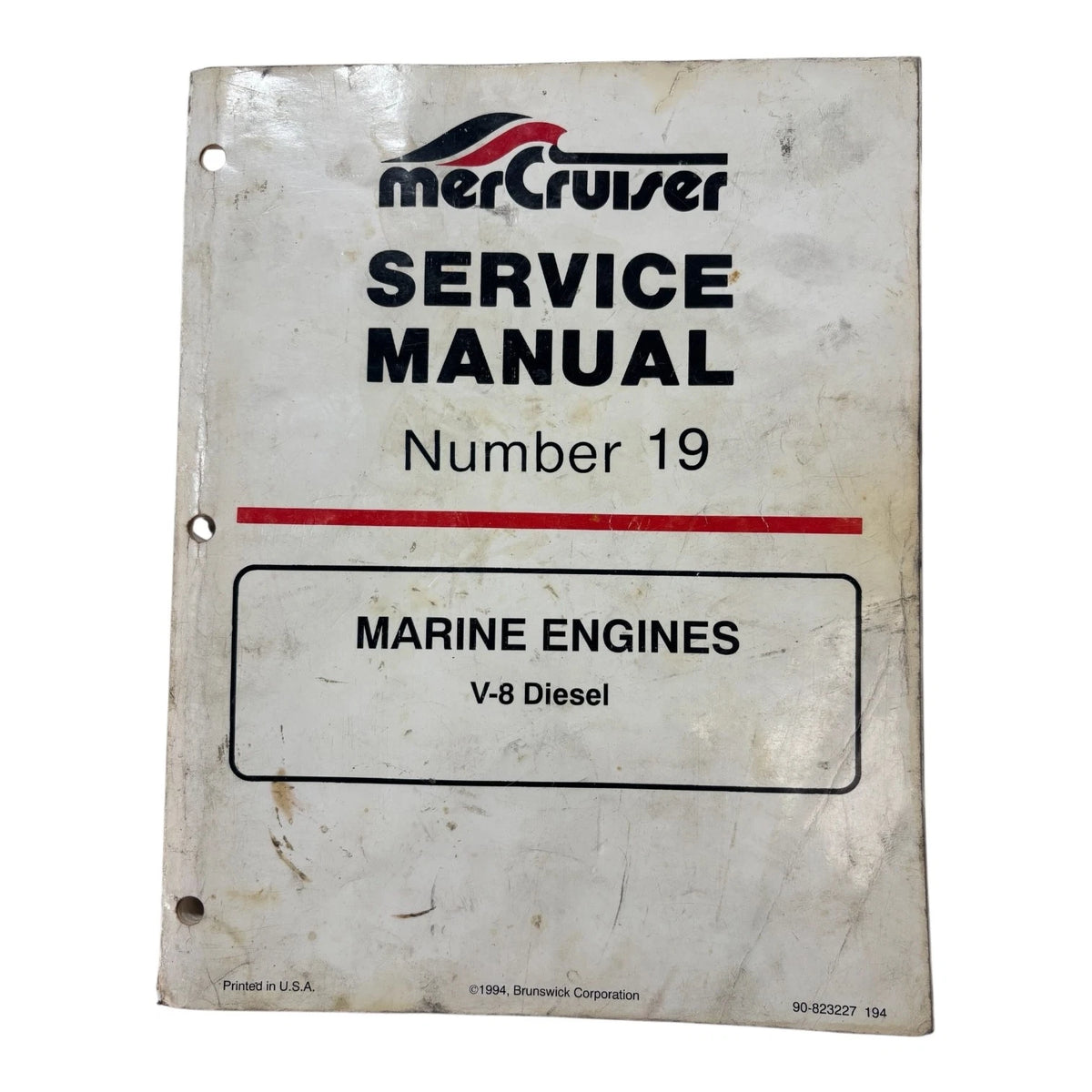 MerCruiser 90-823227, V-8 Diesel Marine Engine Service Manual #19 (1994)