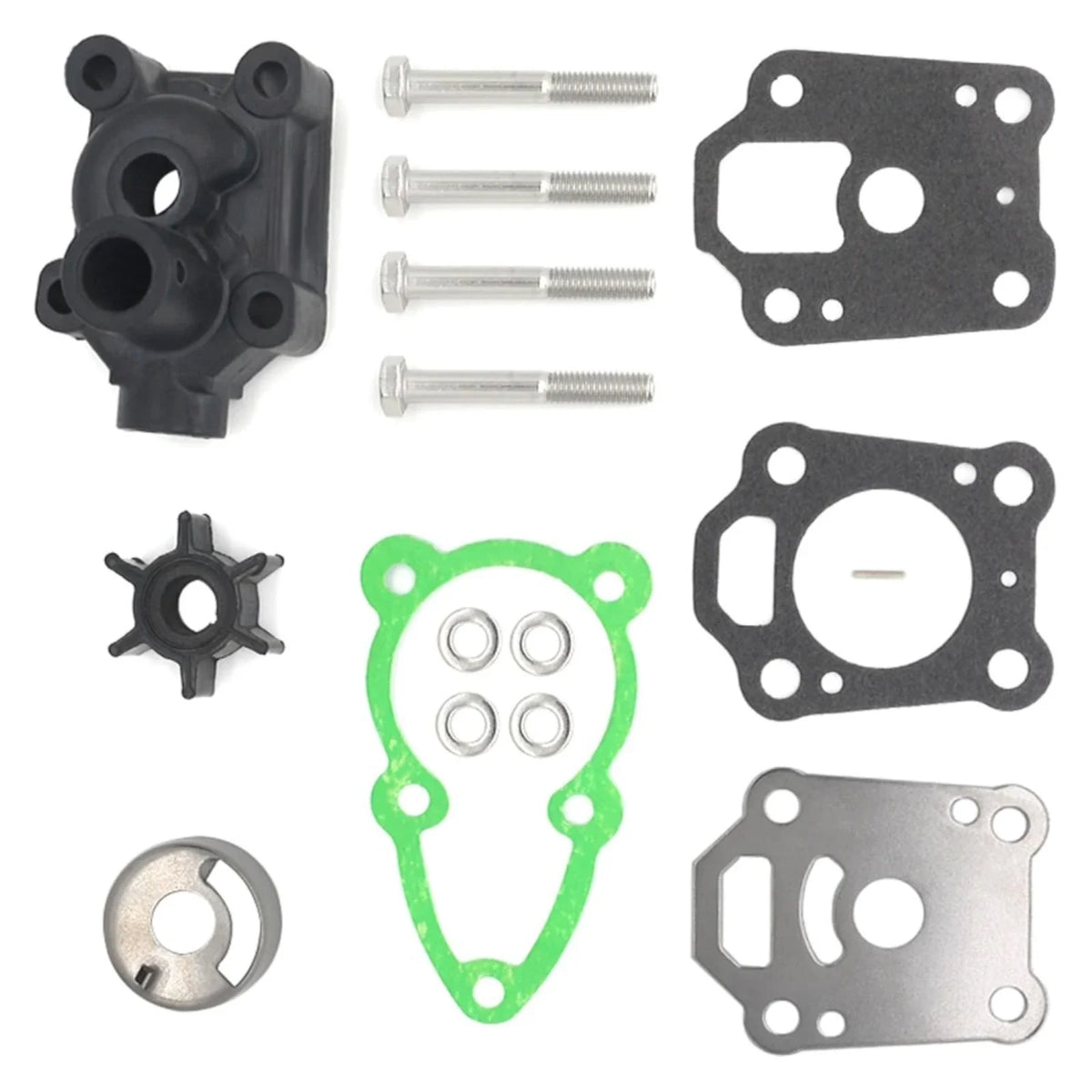Water Pump Rebuild Service Kit for Nissan Tohatsu Outboard 4-6 HP (369873220M)