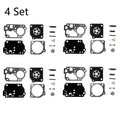 Set of 4 Carburetor Gasket Repair Kit for Zama RB-142, Homelite C1U-W32, C1U-W32A