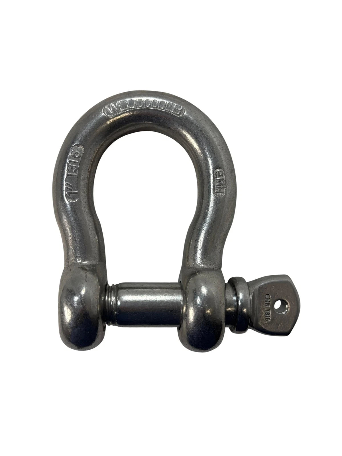 Boat Anchor Shackle, 1" T316 Stainless Steel WLL 10,000 Lb