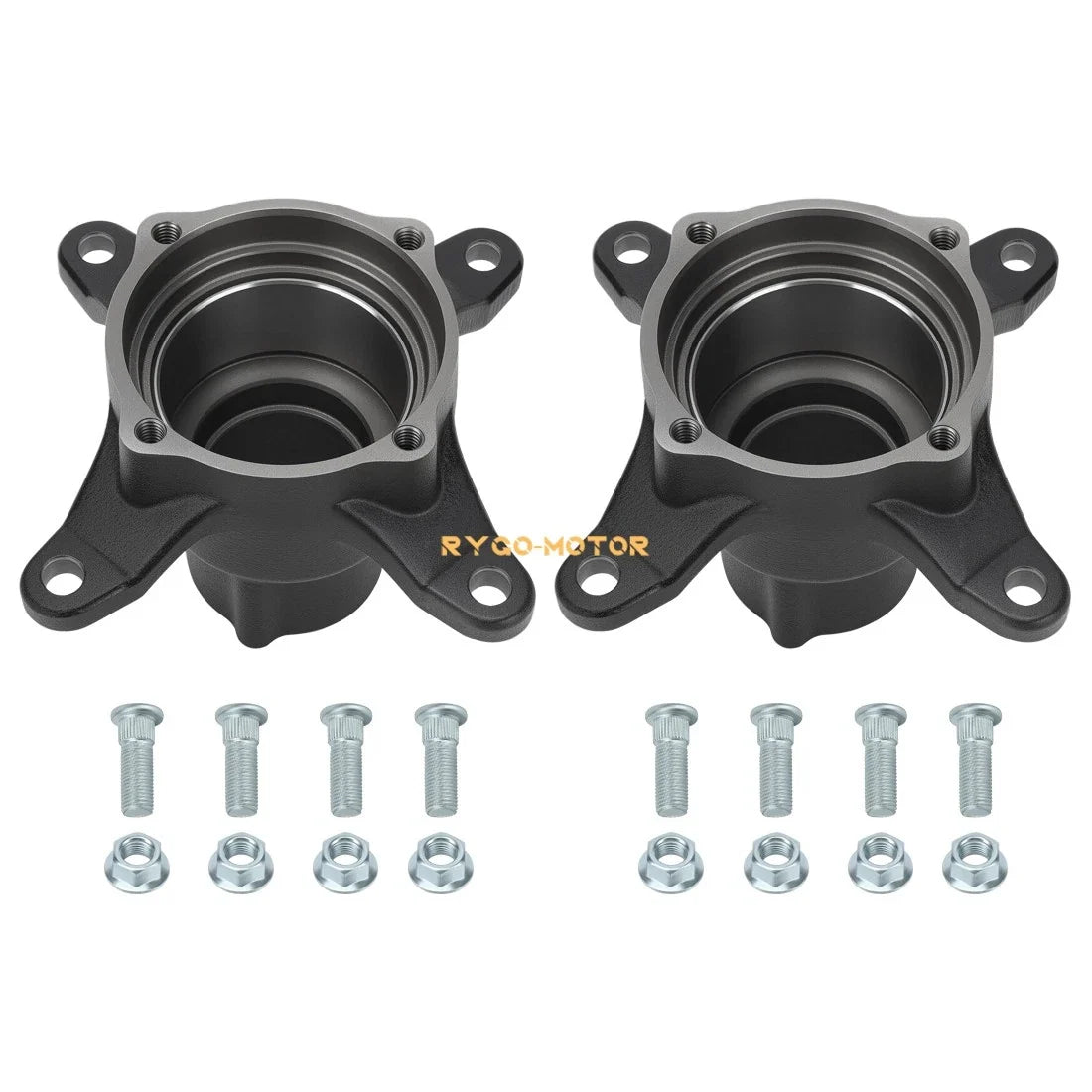 2X Front Wheel Hubs & Studs for Polaris Xplorer 250 300 400 500 Worker 335 500