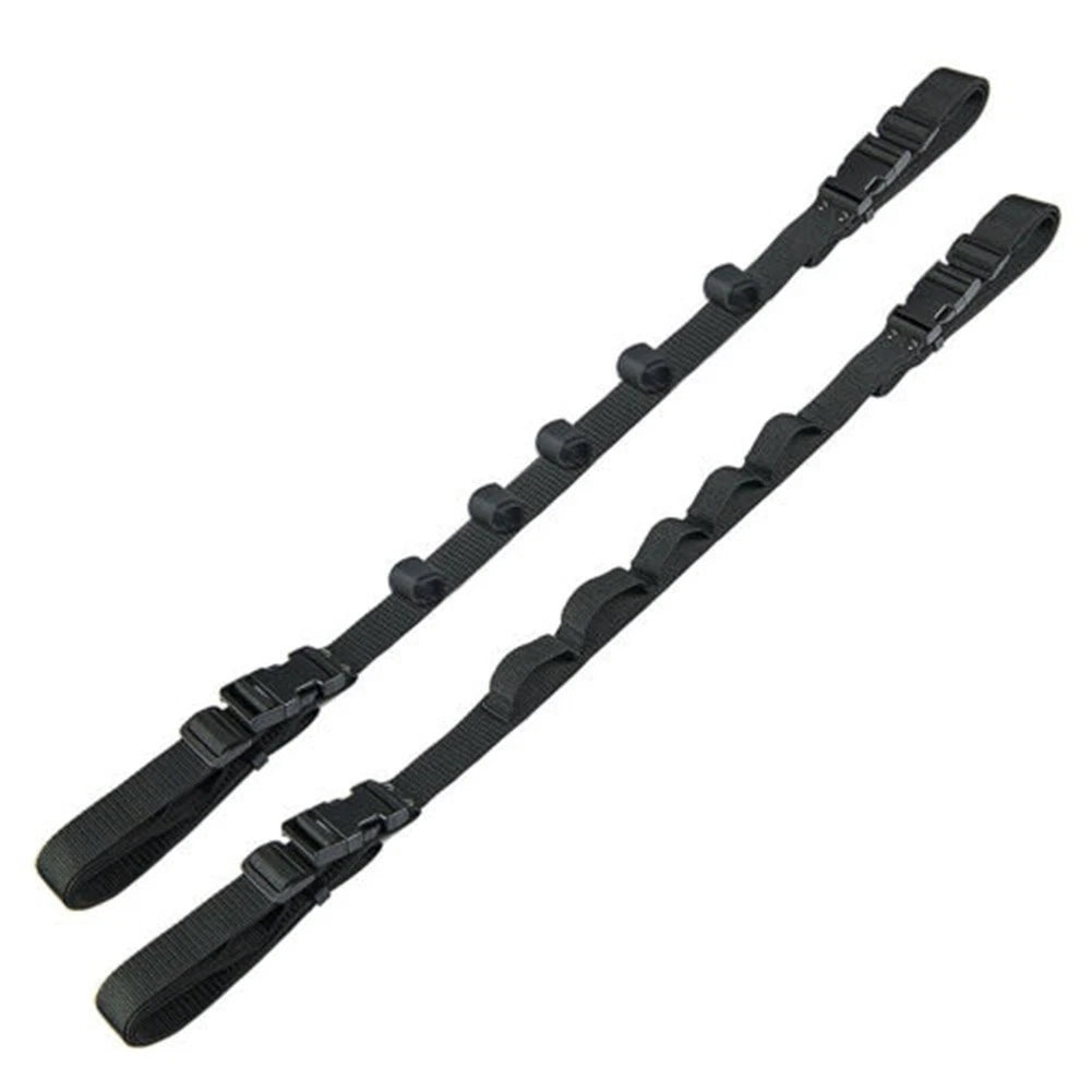 For Car Roof Fishing Rod Rack Pole Holder Strap for 2 Pack 5 Slot Capacity