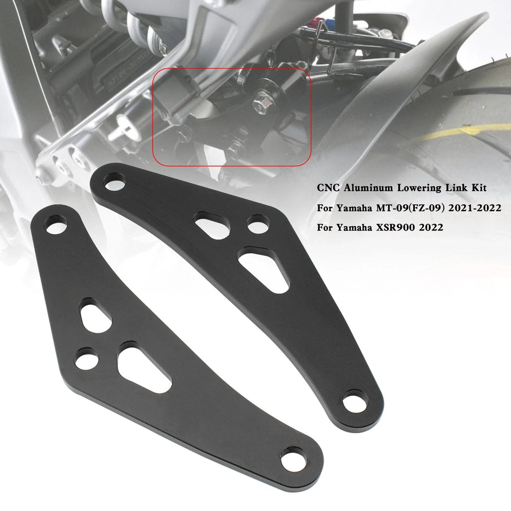 CNC Aluminum Lowering Link Kit for Yamaha MT-09 FZ-09 XSR900 (2021–2022) T9