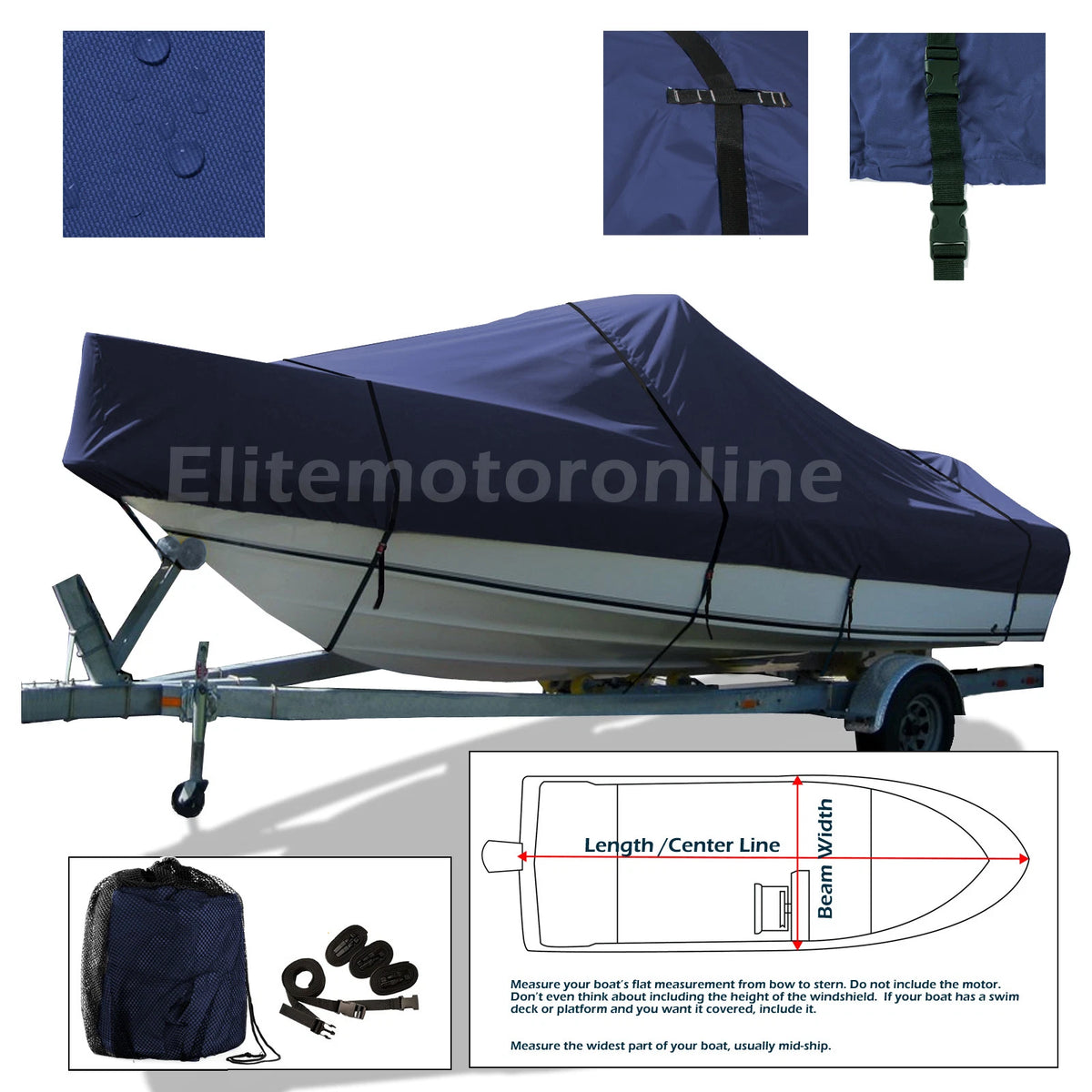 Regal 2250 Cuddy Cabin I/O Trailerable Boat Cover 600D Heavy Duty Waterproof