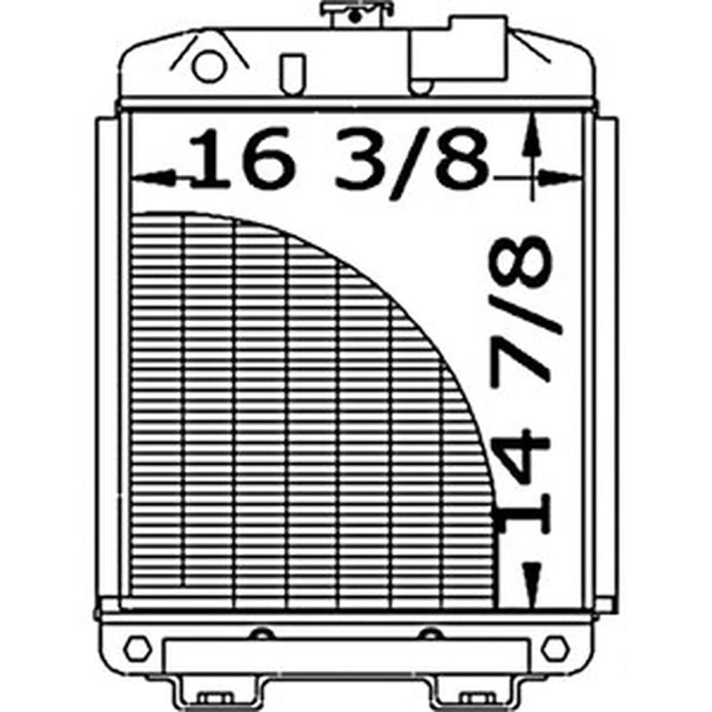 SBA310100280 Radiator Fits Ford Holland Tractor 1900