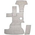 Cobalt Boat Non-Skid Deck Mats 406848 - Gray - White Woven Vinyl (5Pc)
