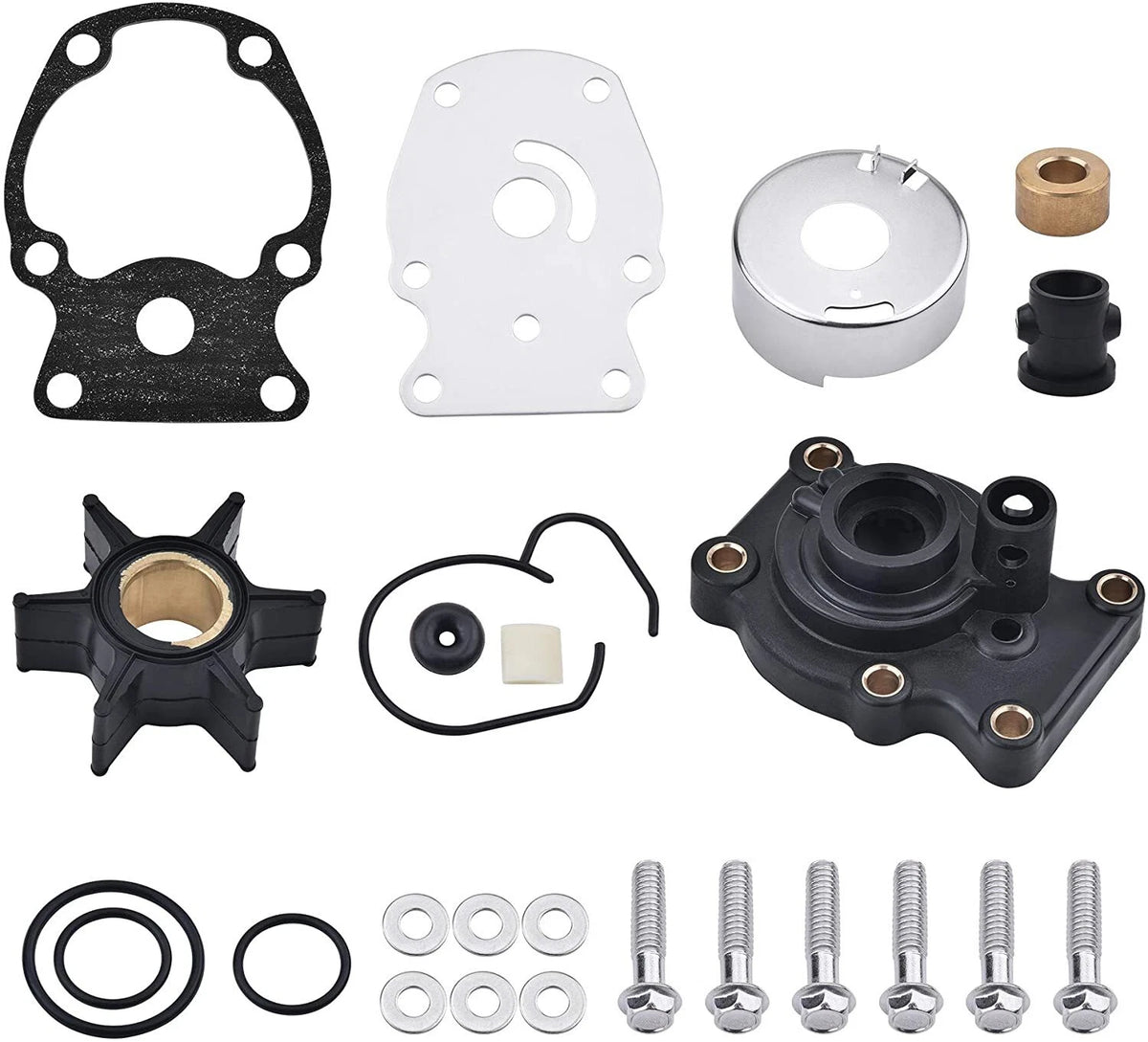 Outboard Water Pump Impeller Kit Johnson Evirude Replaces 20 25 30 35 HP 0393630
