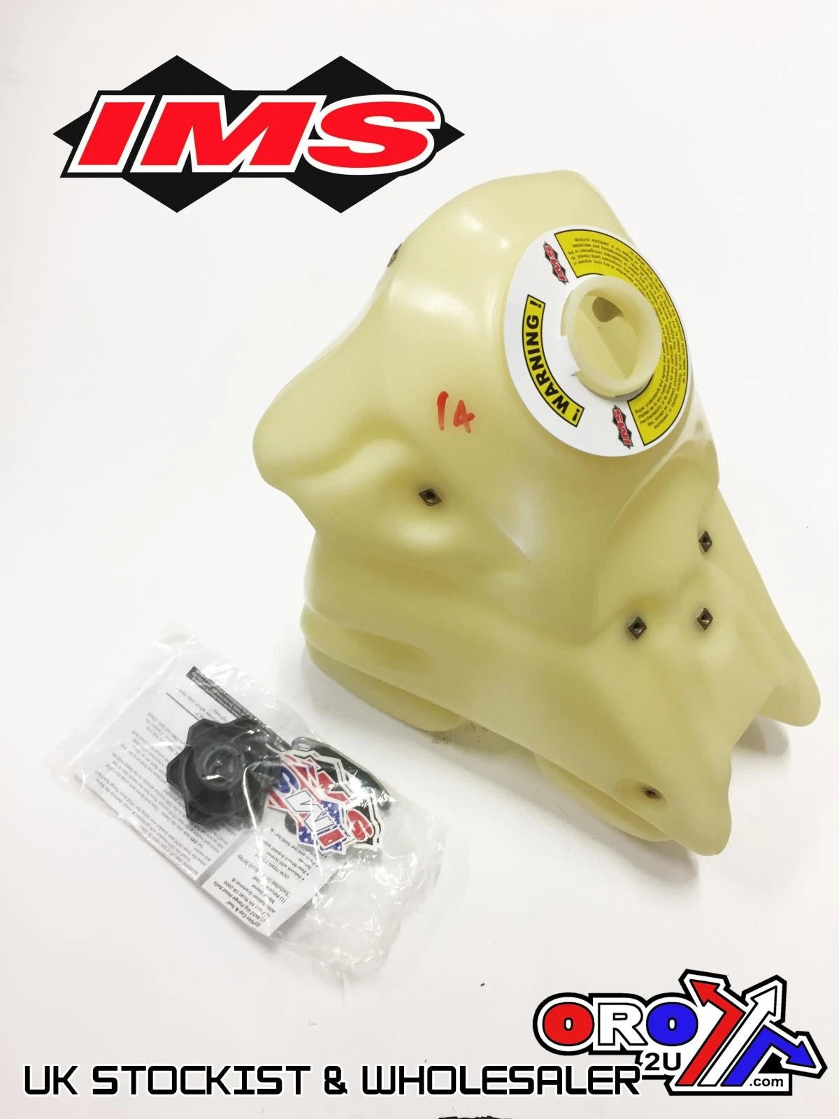 IMS Natural 3.1 Gal Fuel Tank+Screw Cap Yamaha YZ250F 2006-2009