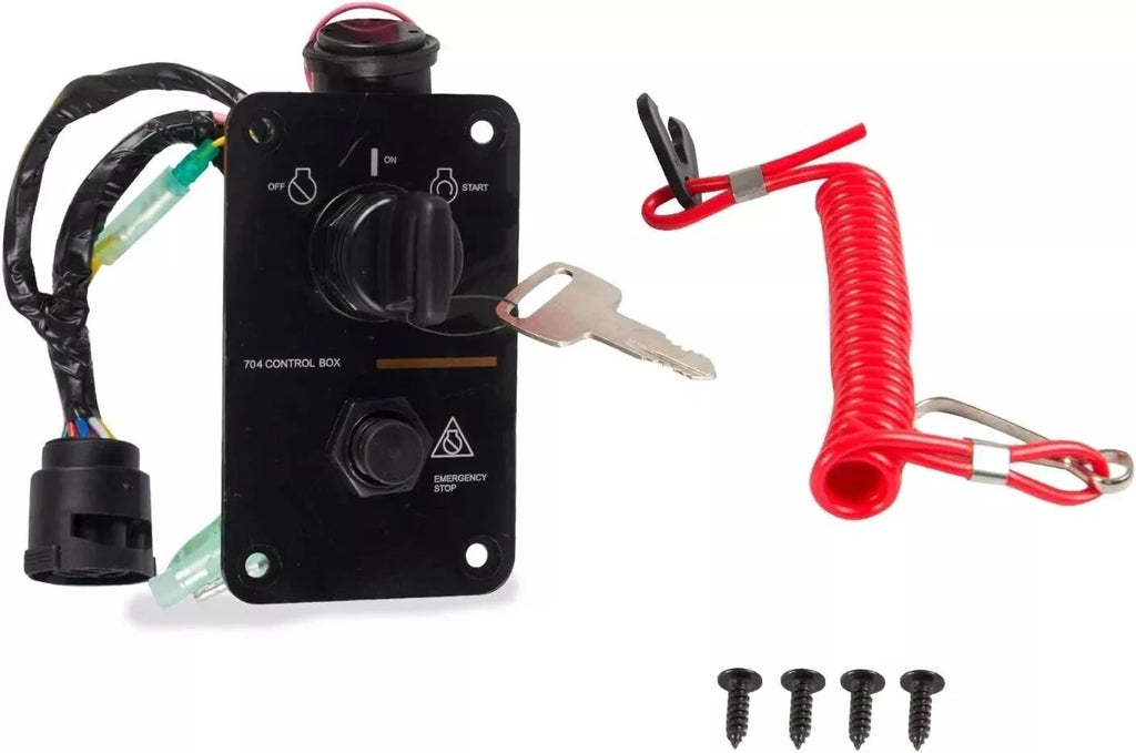Outboard Single Engine Key Switch Panel for Yamaha (704-82570-12-00)