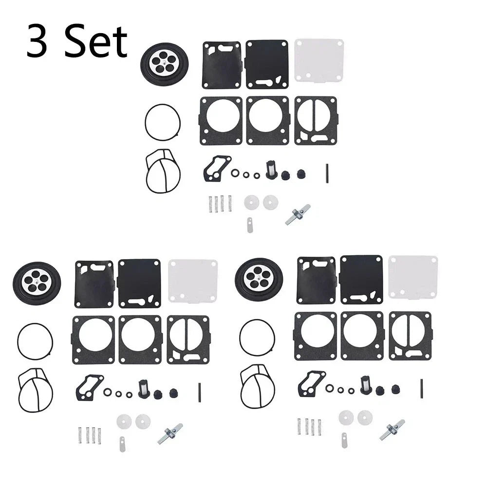 Set of 3 Carburetor Kits for SeaDoo 650 717 787 800 GTI GTS GTX SP SPX