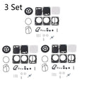 Set of 3 Carburetor Kits for SeaDoo 650 717 787 800 GTI GTS GTX SP SPX