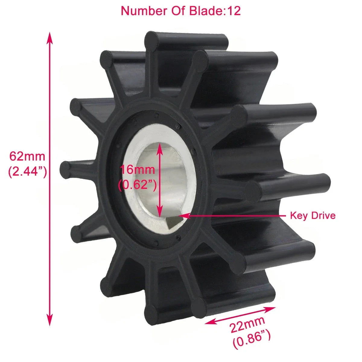 Impeller Kit for Sherwood 09000K G905 G906 G907 G908 G910P