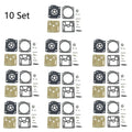 10X Carburetor Rebuild Kit for Husqvarna H355 (55CC) - Zama RB-95